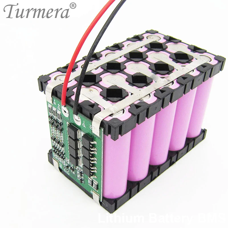 Turmera 18650 Battery Bracket Holder 3x5 4x5 3S 12V 25A Balance BMS Protected Board for 3S 10.8V 12.6V Lithium Battery Pack Use
Turmera 18650 Battery Bracket Holder 3x5 4x5 3S 12V 25A Balance BMS Protected Board for 3S 10.8V 12.6V Lithium Battery Pack Use