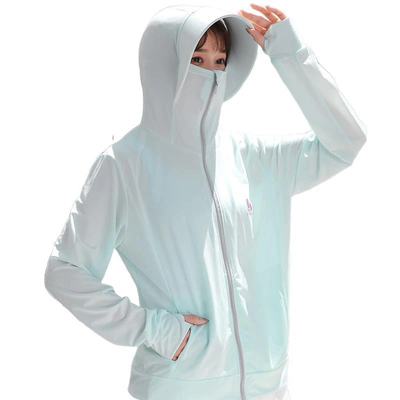 Sunscreen Jacket Women Solid Zipper Long Sleeve Hooded Sun Protection Clothes UV-Resistant Loose Soft Thin Coat Female LD2299
Sunscreen Jacket Women Solid Zipper Long Sleeve Hooded Sun Protection Clothes UV-Resistant Loose Soft Thin Coat Female LD2299