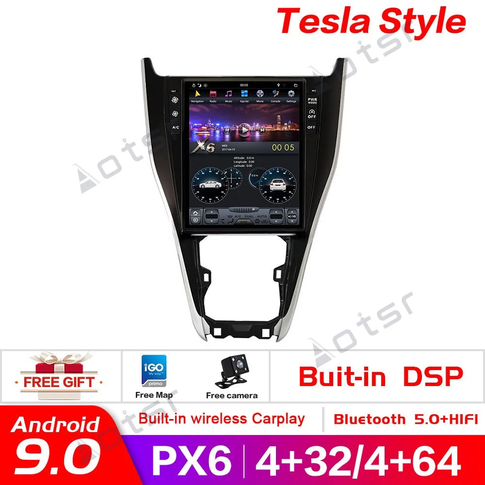 Android 9.0 PX6 Vertical screen Car GPS navigation For TOYOTA Harrier 2013+ multimedia player Auto head unit radio tape recorder
Android 9.0 PX6 Vertical screen Car GPS navigation For TOYOTA Harrier 2013+ multimedia player Auto head unit radio tape recorder