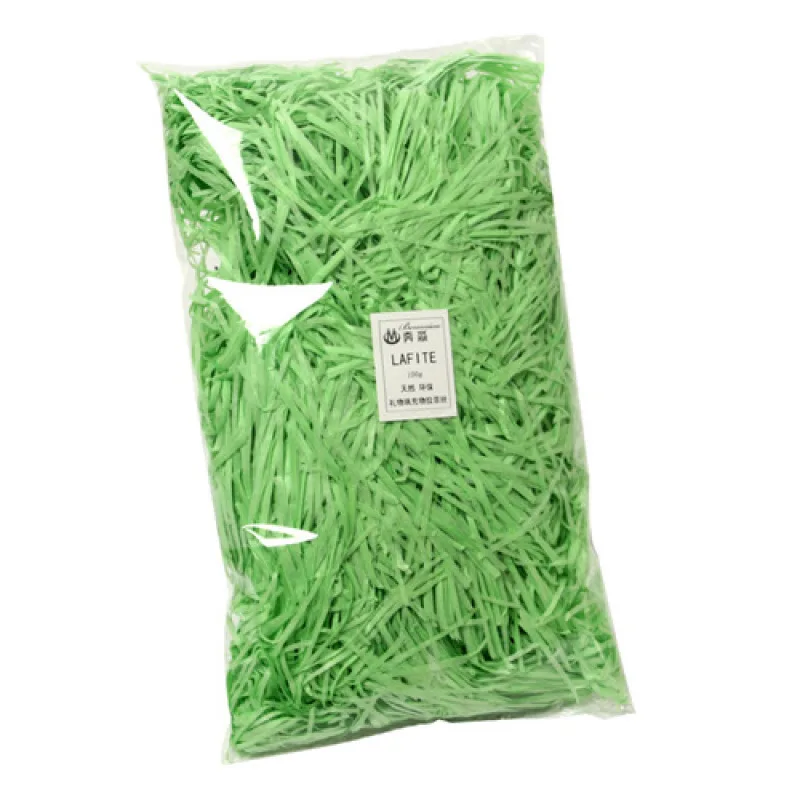 115 grams of colored shredded paper raffia, craft candy box, box filling material, wedding home decoration 
115 grams of colored shredded paper raffia, craft candy box, box filling material, wedding home decoration