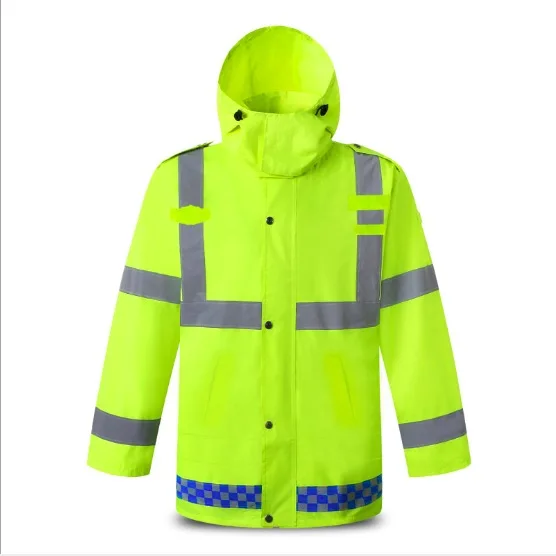 Winter safety raincoat Hi Vis Reflective Safety Rain Jacket Rain Gear Oxford Fabric Workwear Multi-pocket Safety Traffic Jacket 
Winter safety raincoat Hi Vis Reflective Safety Rain Jacket Rain Gear Oxford Fabric Workwear Multi-pocket Safety Traffic Jacket
