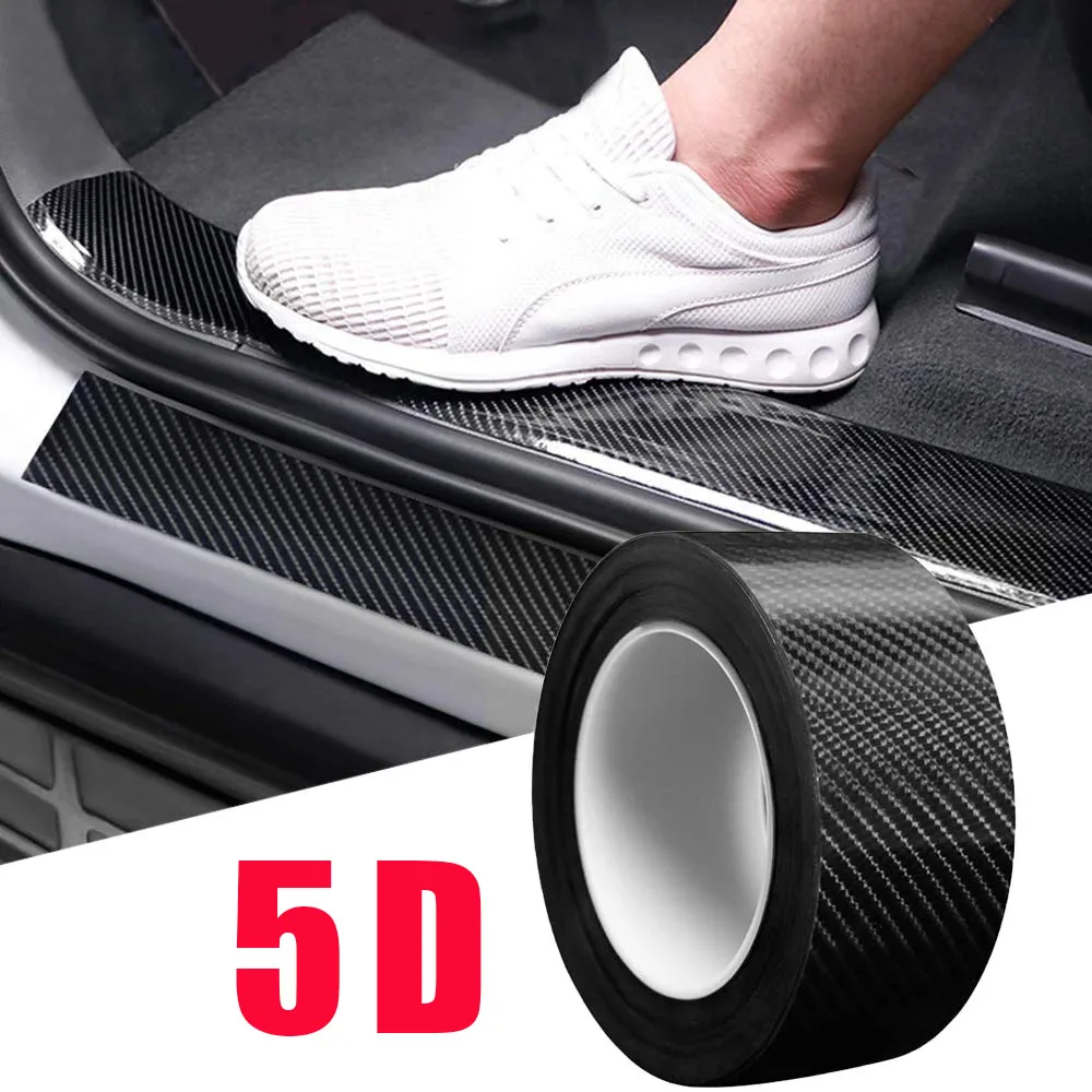 Автомобильная наклейка 5D из углеродного волокна водонепроницаемая лента для
