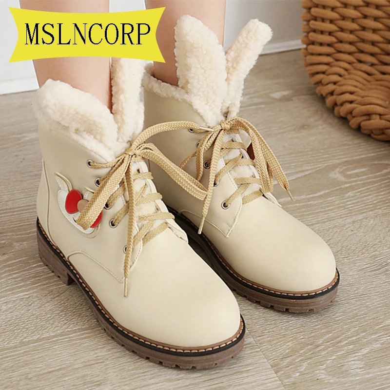 Plus Size 34-48 Women Lovely Rabbit Ears Soft House Boots Warm Winter Lovely Cosplay Party Shoes Ladies High Heels Boots Woman
Plus Size 34-48 Women Lovely Rabbit Ears Soft House Boots Warm Winter Lovely Cosplay Party Shoes Ladies High Heels Boots Woman