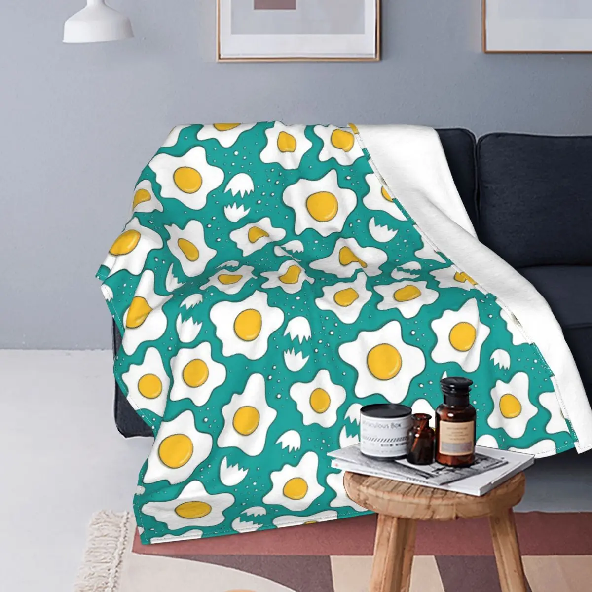 Fried Egg Pattern Blankets Fleece Winter Food Yolk Multi-function Warm Throw Blankets for Bedding Outdoor Rug Piece
Fried Egg Pattern Blankets Fleece Winter Food Yolk Multi-function Warm Throw Blankets for Bedding Outdoor Rug Piece