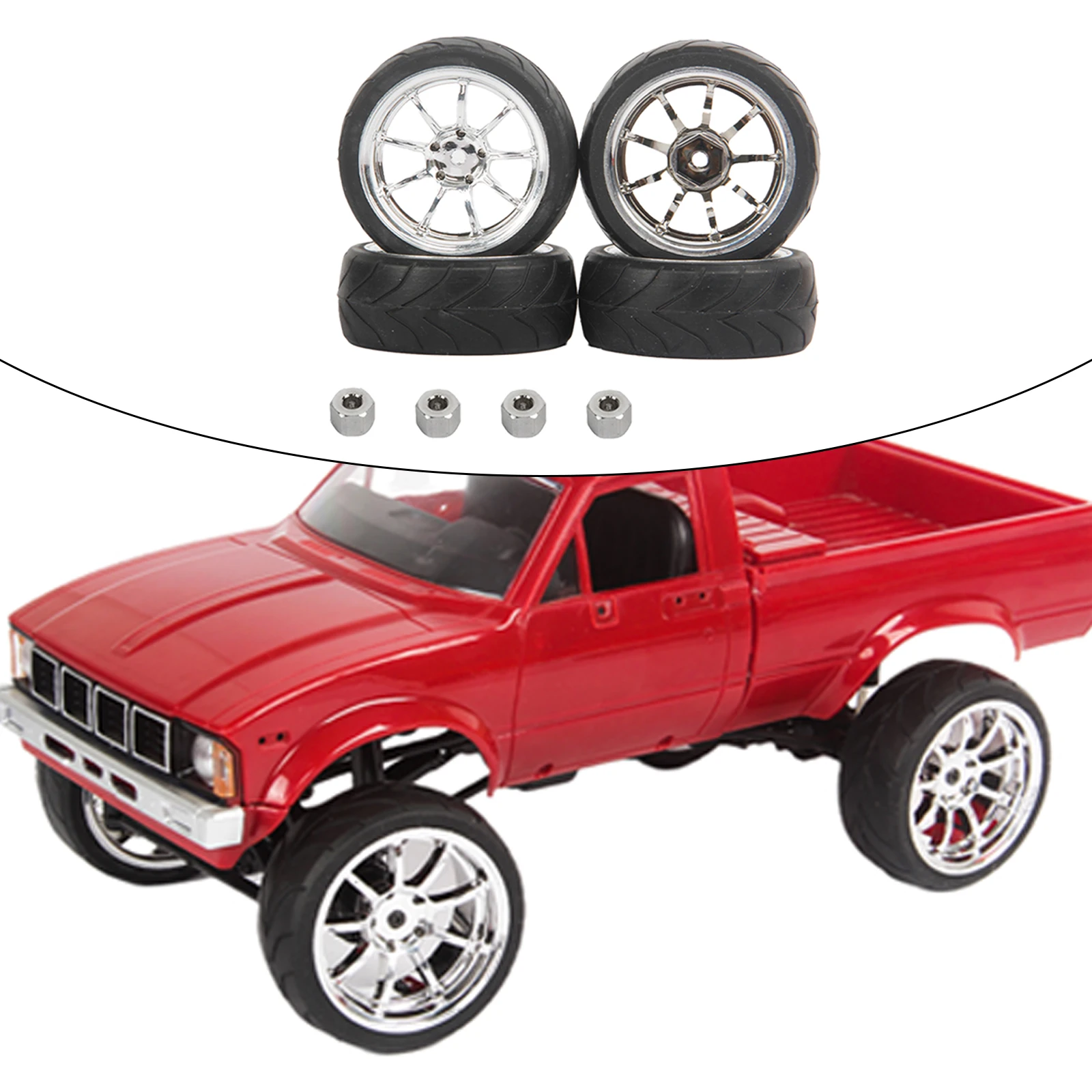 4pcs RC 65mm Plastic Tires for WPL B14 B24 C14 C24 C34 C44 Car Upgrade Parts 
4pcs RC 65mm Plastic Tires for WPL B14 B24 C14 C24 C34 C44 Car Upgrade Parts