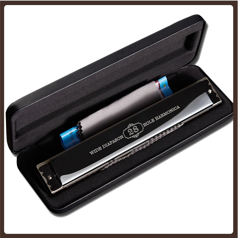 28-hole Octave Harmonica Key C Original Small Professional Harmonica Instrument Instrumentos Musicais Musical Entertainment
28-hole Octave Harmonica Key C Original Small Professional Harmonica Instrument Instrumentos Musicais Musical Entertainment