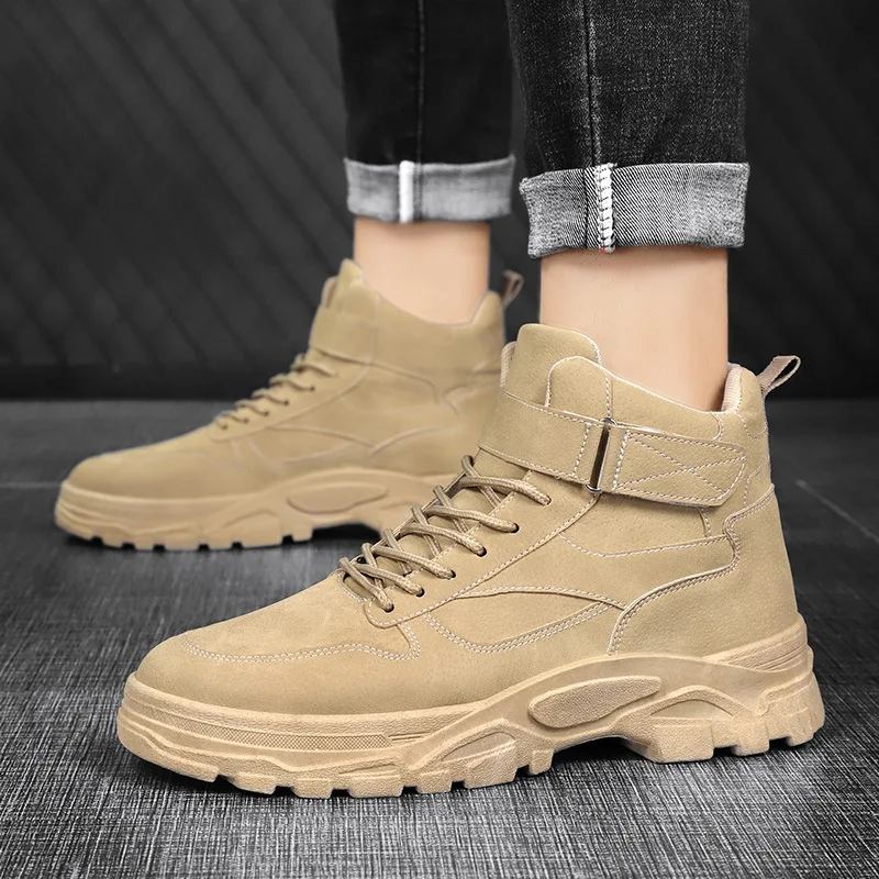 2021 winter new high-top trend British Martin boots outdoor fashion personality tooling boots round head lace-up men's boots
2021 winter new high-top trend British Martin boots outdoor fashion personality tooling boots round head lace-up men's boots