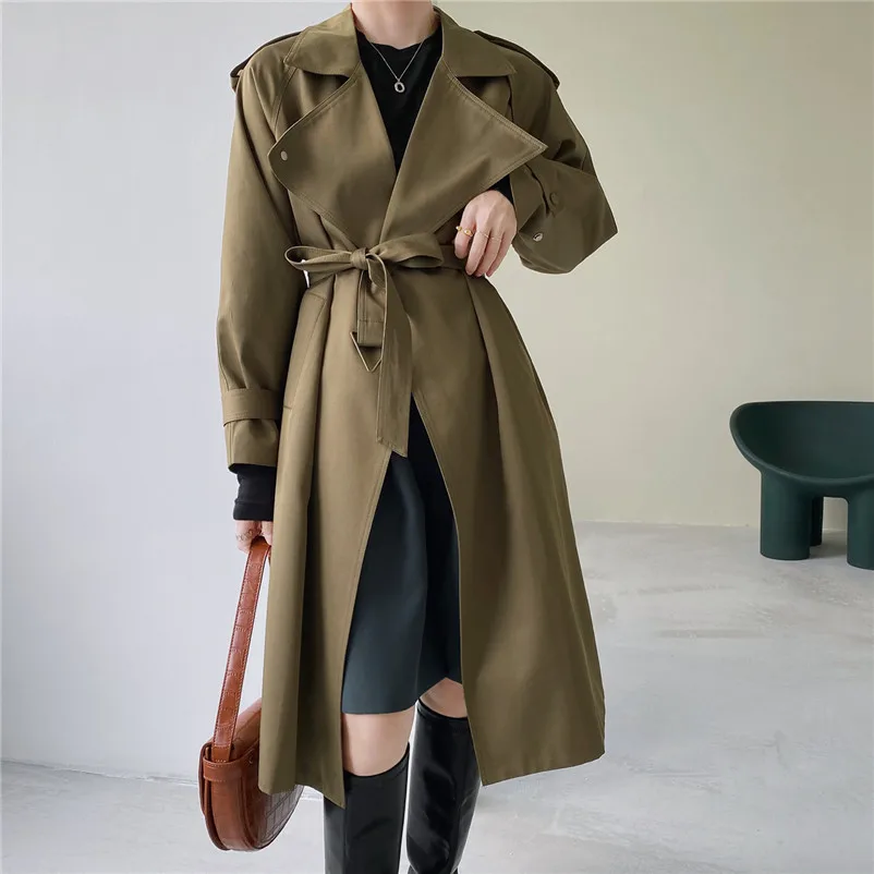 Женский Длинный плащ с поясом, Повседневная ветровка с длинными рукавами и карманами, верхняя одежда в Корейском стиле, Z1862, 2020
Женский Длинный плащ с поясом, Повседневная ветровка с длинными рукавами и карманами, верхняя одежда в Корейском стиле, Z1862, 2020