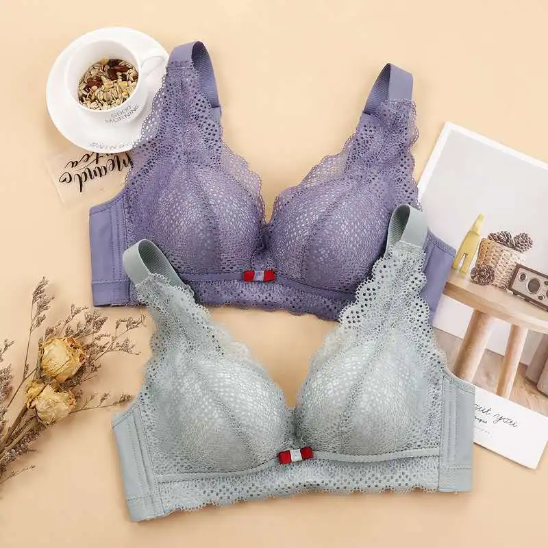New Full Cup Thin Underwear Small Bra Plus Size Wireless Adjustable Lace Women's Bra Breast Cover Traditional Push Up Lace Bras
New Full Cup Thin Underwear Small Bra Plus Size Wireless Adjustable Lace Women's Bra Breast Cover Traditional Push Up Lace Bras