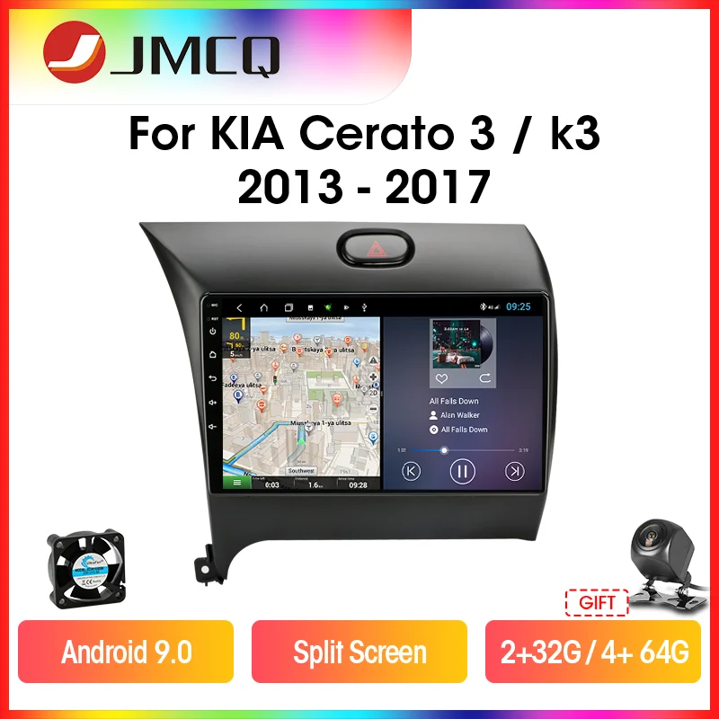 JMCQ T9 для KIA K3 CERATO FORTE 2013 2017 3 YD тюнер Автомагнитола мультимедиа видеоплеер 2 din RDS DSP GPS