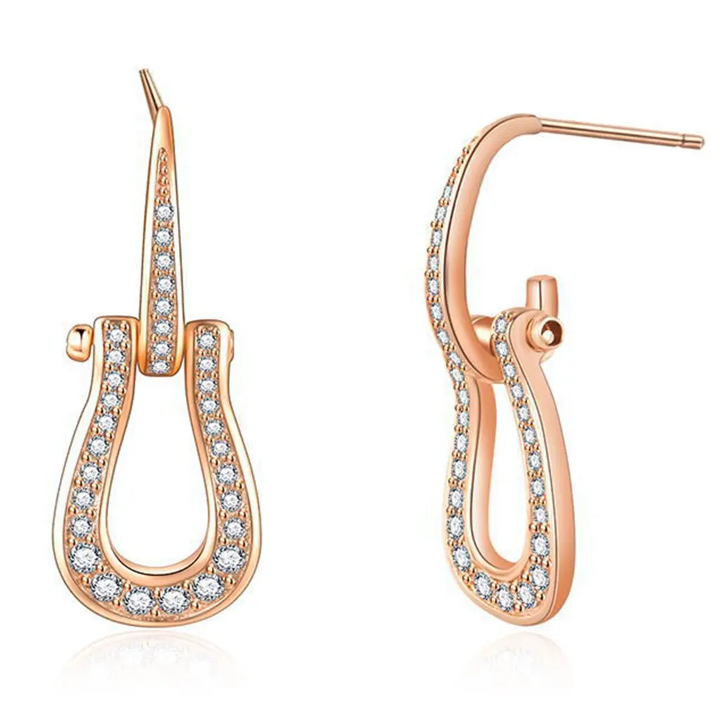 1 Pair Zircon Guitar Shaped Earrings Women's Creative Gifts Suitable For Girl Valentine's Day Present 
1 Pair Zircon Guitar Shaped Earrings Women's Creative Gifts Suitable For Girl Valentine's Day Present