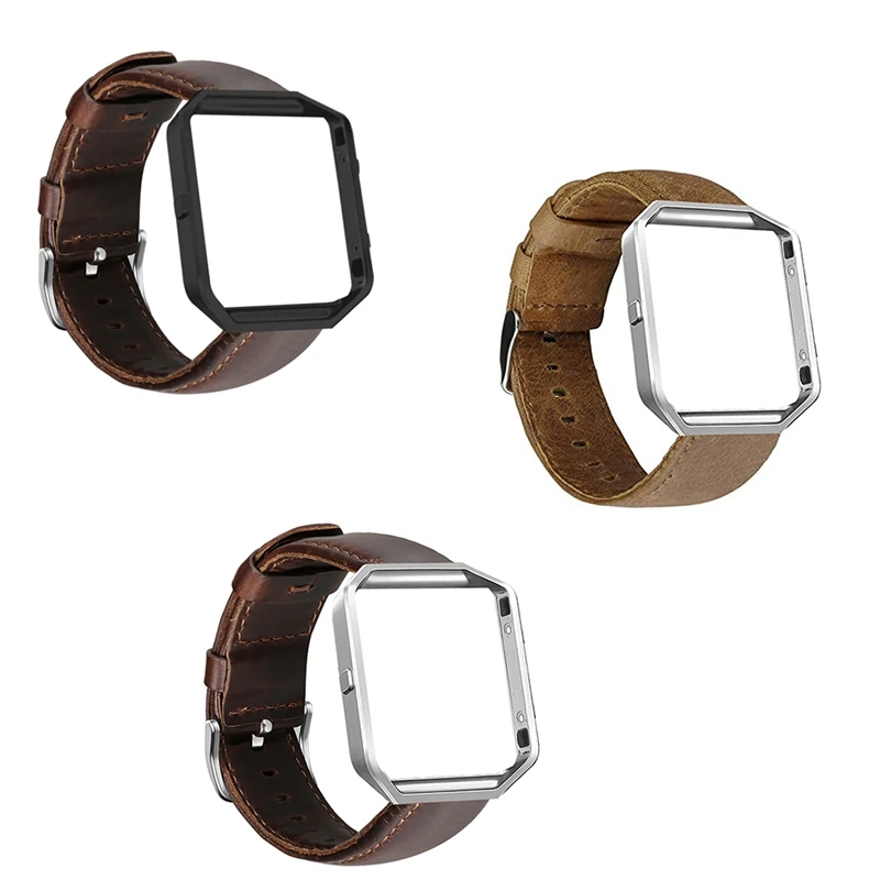 Genuine Leather Watch Strap for Fitbit Blaze Replacement Watchbands Bracelet Band with Steel Buckle
Genuine Leather Watch Strap for Fitbit Blaze Replacement Watchbands Bracelet Band with Steel Buckle