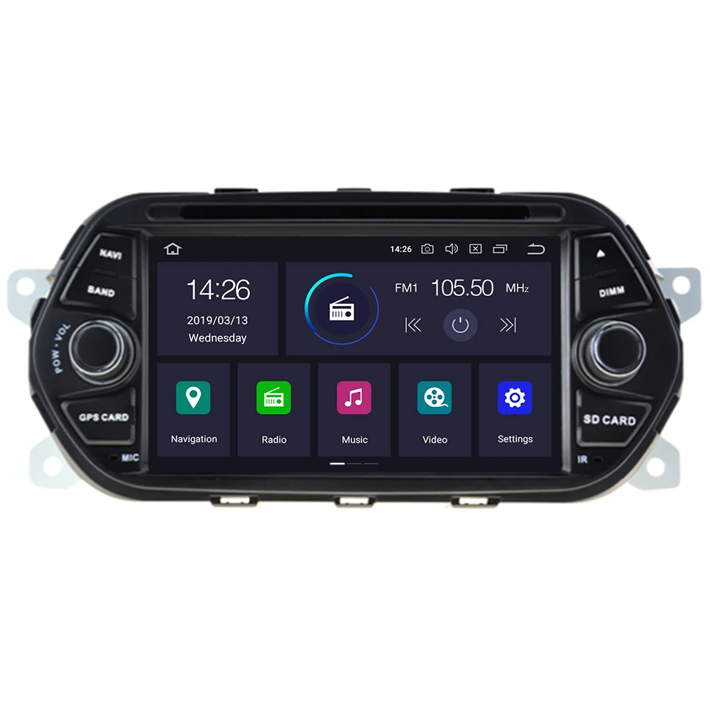Автомагнитола 7 дюймов Android 10 GPS для Fiat Tipo Egea Dodge Neon 2015 2016 2017 2019 радио DVD Wi Fi аудио