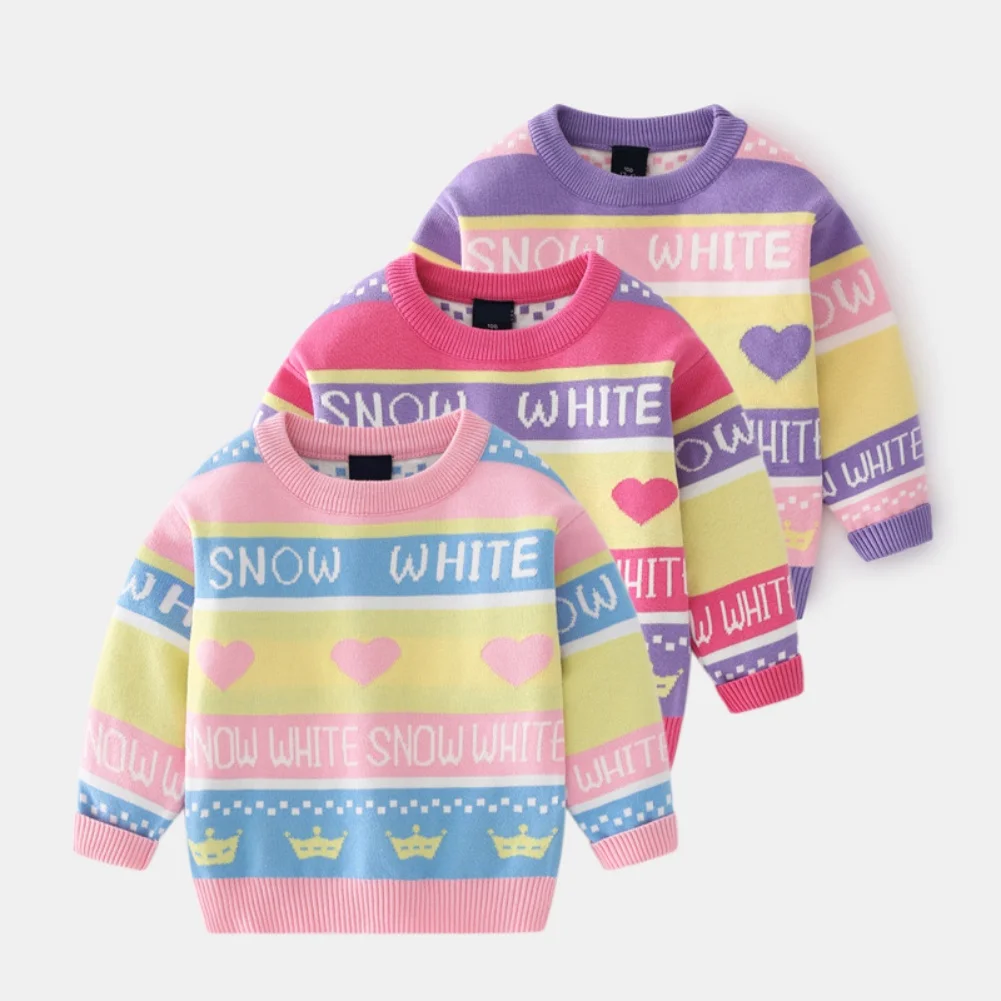 Fashion New Autumn Girls' Sweater Tops Long Sleeve Warm Sweater Soft Wool Tops Outfits Long Sleeve Girls Clothes
Fashion New Autumn Girls' Sweater Tops Long Sleeve Warm Sweater Soft Wool Tops Outfits Long Sleeve Girls Clothes
