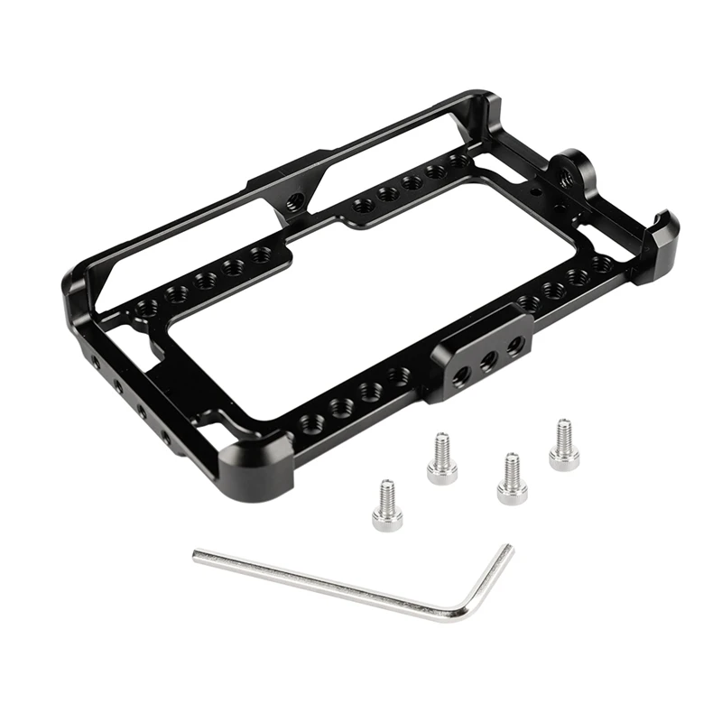 Aluminum Monitor Cage Bracket Monitor Case Perfect Monitor Mount Fit for Feelworld F5 On-Camera Monitor
Aluminum Monitor Cage Bracket Monitor Case Perfect Monitor Mount Fit for Feelworld F5 On-Camera Monitor