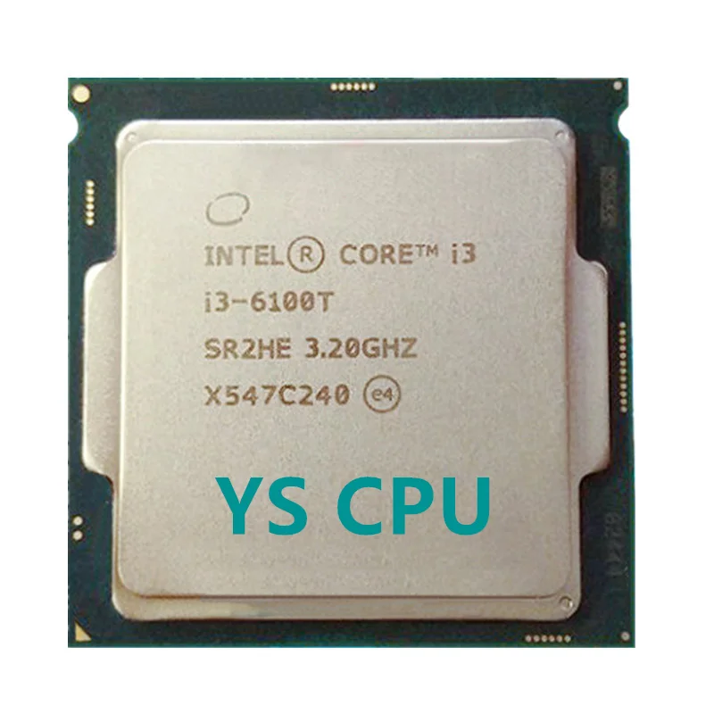 

Intel Core i3-6100T i3 6100T 3.2 GHz Dual-Core Quad-Thread CPU Processor 3M 35W LGA 1151