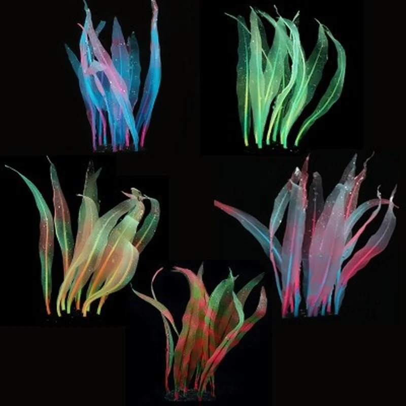 

Artificial Underwater Plants Fluorescen aquatic plants Decor Aquarium Fish Tank Landscape Ornaments Grass Landscape Decorations