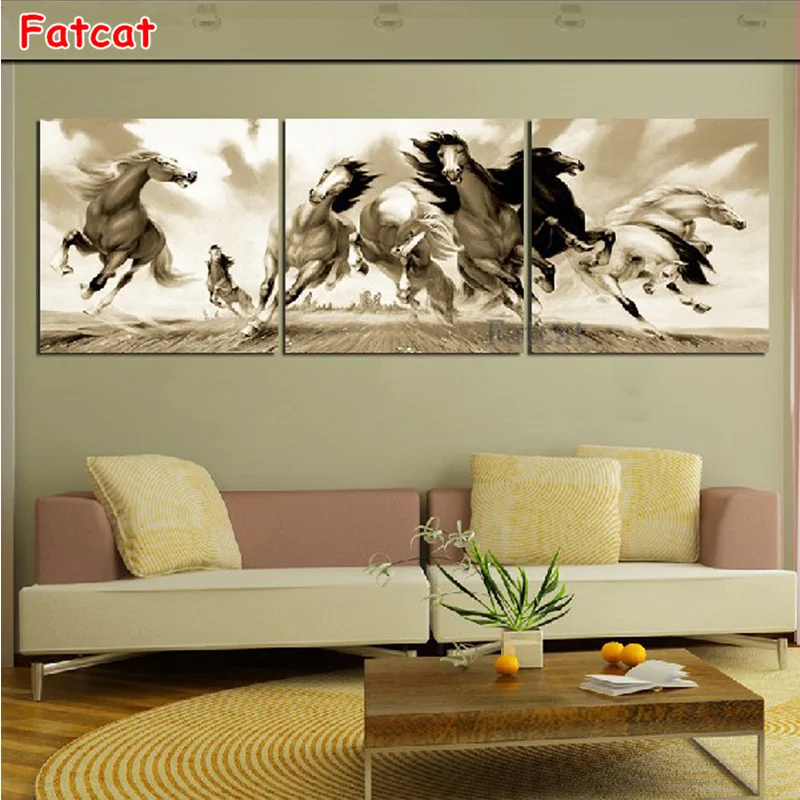 3 PCS DIY Diamond Painting Horses running Diamond Embroidery Animal Full Square Round 5D Cross Stitch Rhinestone Mural PP1212
3 PCS DIY Diamond Painting Horses running Diamond Embroidery Animal Full Square Round 5D Cross Stitch Rhinestone Mural PP1212