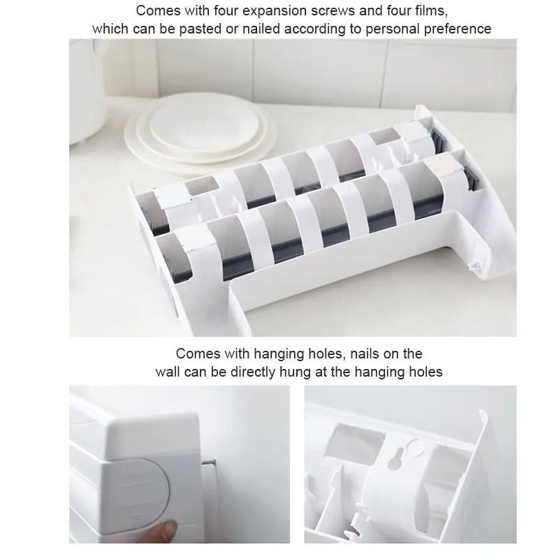 Econom Multifunction Film Storage Rack Nail Free Plastic Refrigerator Cling Film Storage Rack Shelf Wall Hanging Kitchen ds99
Econom Multifunction Film Storage Rack Nail Free Plastic Refrigerator Cling Film Storage Rack Shelf Wall Hanging Kitchen ds99