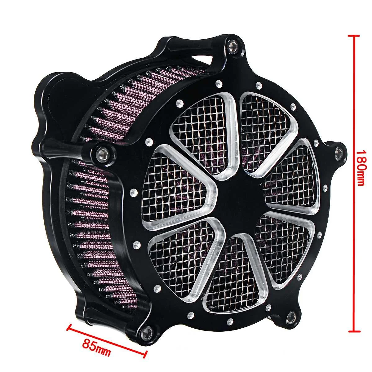 CNC Chrome Motorcycle Air Filter Intake Air Cleaner For Harley For Softail For Touring For Dyna Models 1993-2016
CNC Chrome Motorcycle Air Filter Intake Air Cleaner For Harley For Softail For Touring For Dyna Models 1993-2016