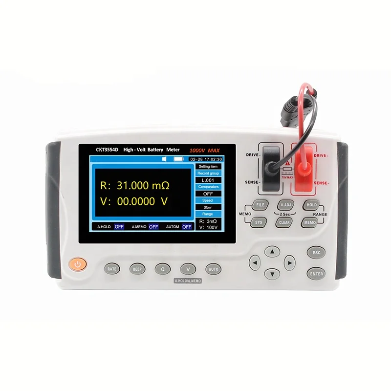 CKT3554D High Voltage Battery Internal Resistance Test Equipment Voltage Meter
CKT3554D High Voltage Battery Internal Resistance Test Equipment Voltage Meter