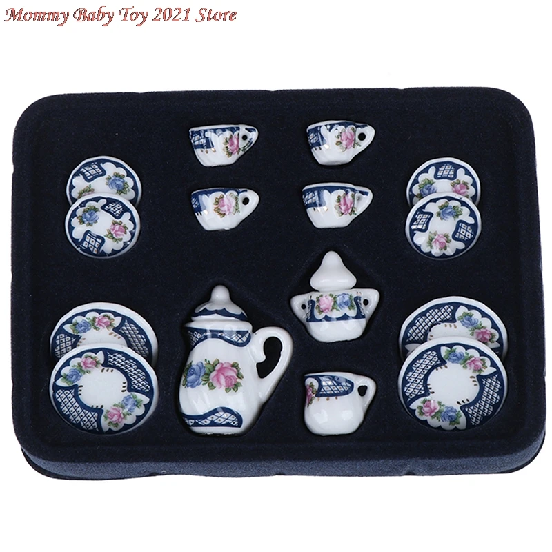 15pcs/set Ceramic Tea Cup Set Chintz Flower Tableware Kitchen Dollhouse Furniture Toys 6 Patterns For your choice
15pcs/set Ceramic Tea Cup Set Chintz Flower Tableware Kitchen Dollhouse Furniture Toys 6 Patterns For your choice