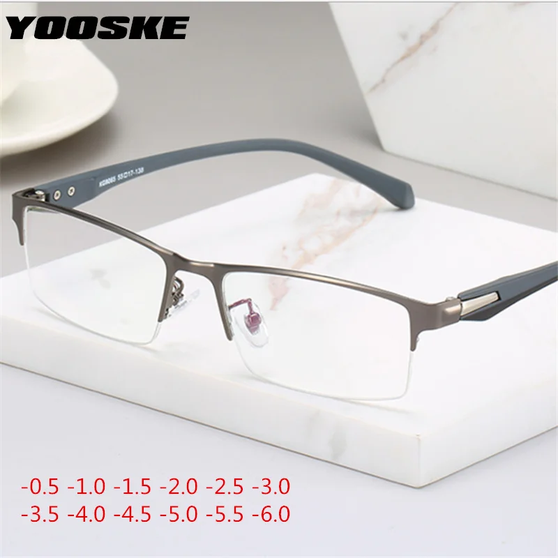 YOOSKE Myopia Transparent Glasses Frame Women Men Metal Finished Short-sighted Eyewear -1 -1.5 -2 -2.5 -3 -3.5 -4 -5 -5.5 -6
YOOSKE Myopia Transparent Glasses Frame Women Men Metal Finished Short-sighted Eyewear -1 -1.5 -2 -2.5 -3 -3.5 -4 -5 -5.5 -6