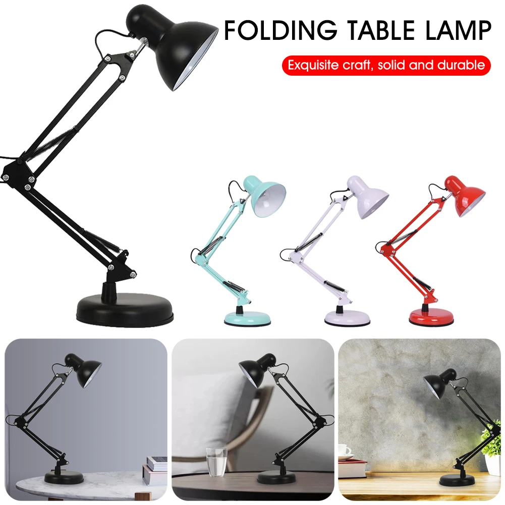 Table Lamp E27 Folding Adjustable LED Metal Desk Lamp with Swing Long Arm Office Study Table Reading Lamp
Table Lamp E27 Folding Adjustable LED Metal Desk Lamp with Swing Long Arm Office Study Table Reading Lamp