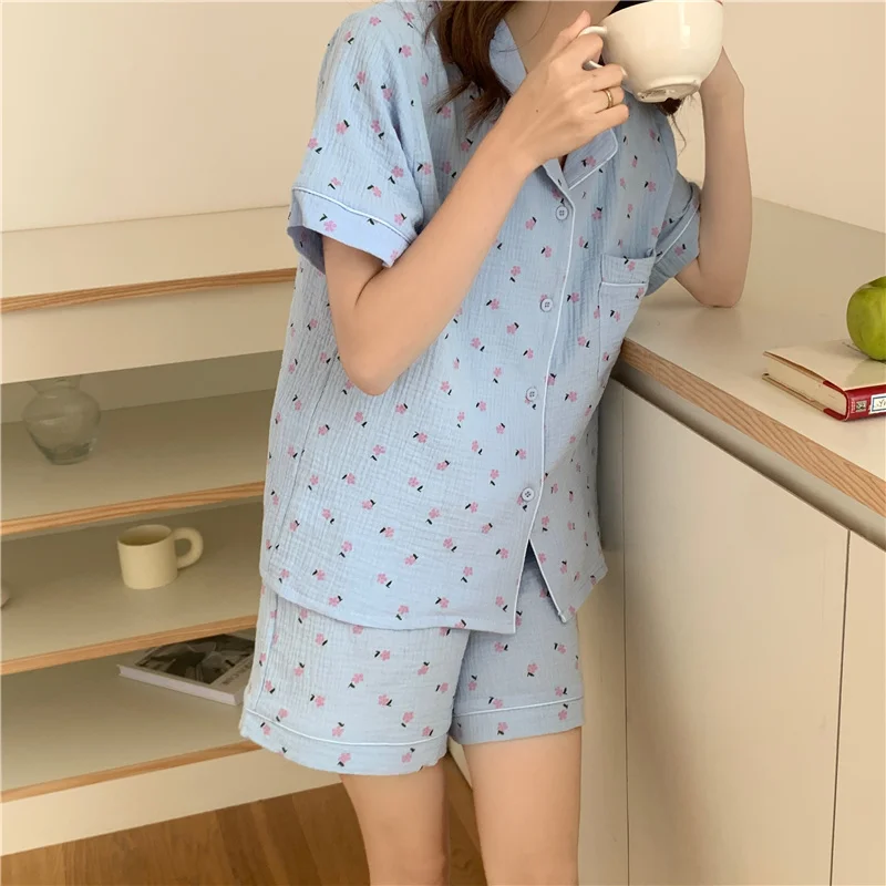 Alien Kitty 2021 Chic Summer Femme Sweet Florals Comfortable Girls Casual Homewear Cotton Soft Sleepwear Loose New Pajamas Sets
Alien Kitty 2021 Chic Summer Femme Sweet Florals Comfortable Girls Casual Homewear Cotton Soft Sleepwear Loose New Pajamas Sets