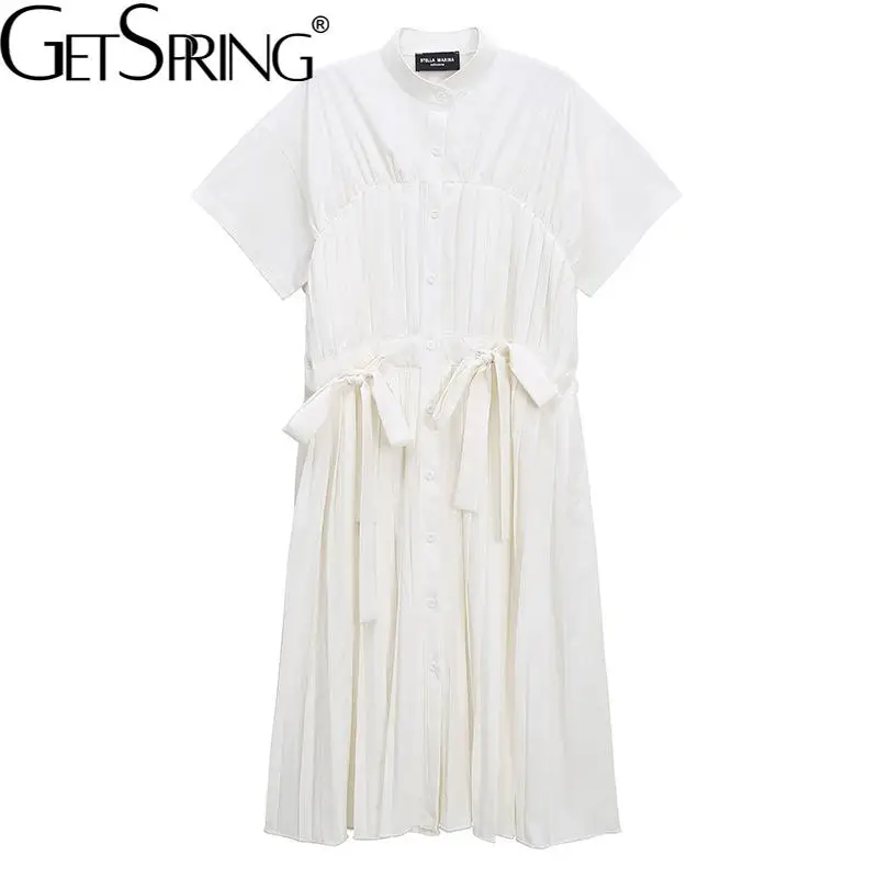 Getspring женское платье Бандажное черно-белое хлопковое платье-рубашка женские повседневные свободные длинные летние платья женские новые мо... 
Getspring женское платье Бандажное черно-белое хлопковое платье-рубашка женские повседневные свободные длинные летние платья женские новые мо...
