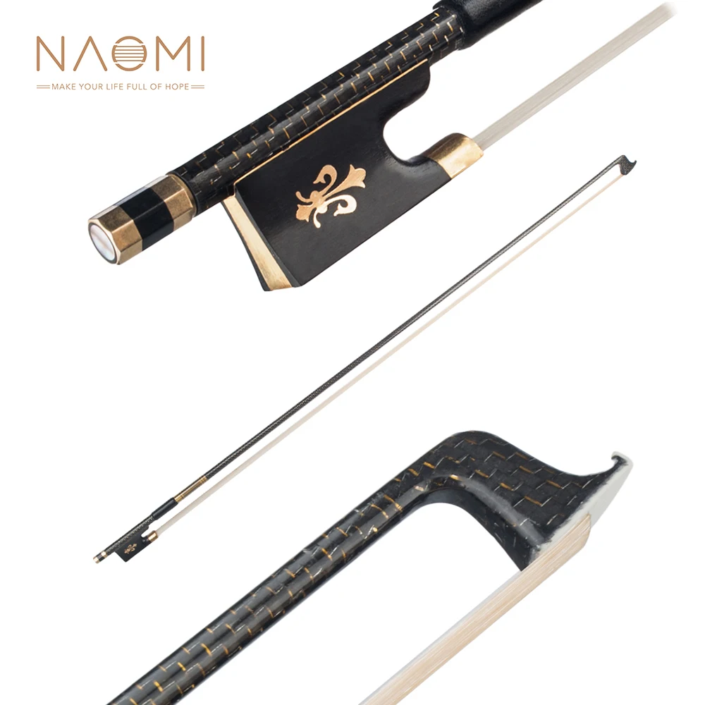 NAOMI VB0908-024 Cabon Fiber 4/4 Violin Bow Hairs Ebnoy Frog Light Weight Proper Balance Orchestral Strings Accessories
NAOMI VB0908-024 Cabon Fiber 4/4 Violin Bow Hairs Ebnoy Frog Light Weight Proper Balance Orchestral Strings Accessories