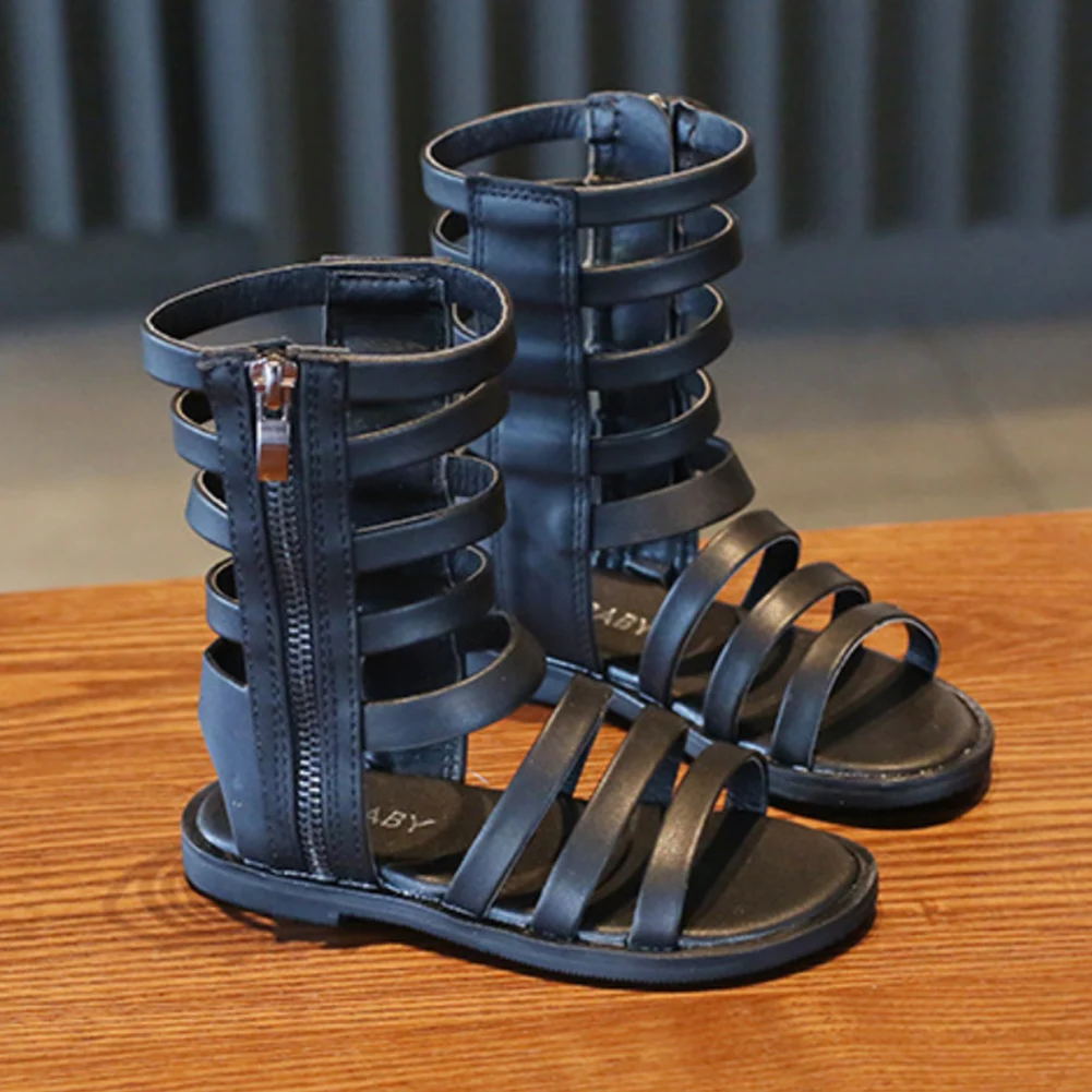 Сандалии Детские с открытым носком, высокие босоножки с вырезами, Нескользящие, римские сандалии, пляжная обувь, лето 
Сандалии Детские с открытым носком, высокие босоножки с вырезами, Нескользящие, римские сандалии, пляжная обувь, лето