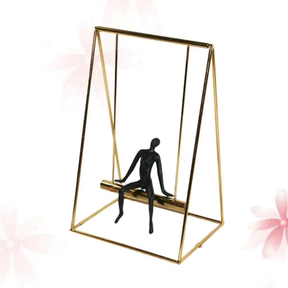1pc Simple Swing Decoration Metal Art Room Ornament Desktop Figurine Adornment for Home Shop Hotel (L)
1pc Simple Swing Decoration Metal Art Room Ornament Desktop Figurine Adornment for Home Shop Hotel (L)