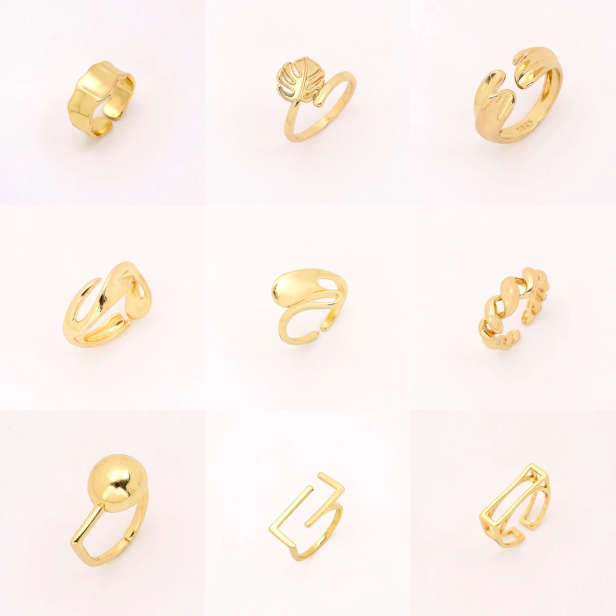 2021 Металлические Открытые Кольца геометрической формы для женщин, корейский темперамент, бижутерия для вечевечерние, подарок для женщины 
2021 Металлические Открытые Кольца геометрической формы для женщин, корейский темперамент, бижутерия для вечевечерние, подарок для женщины