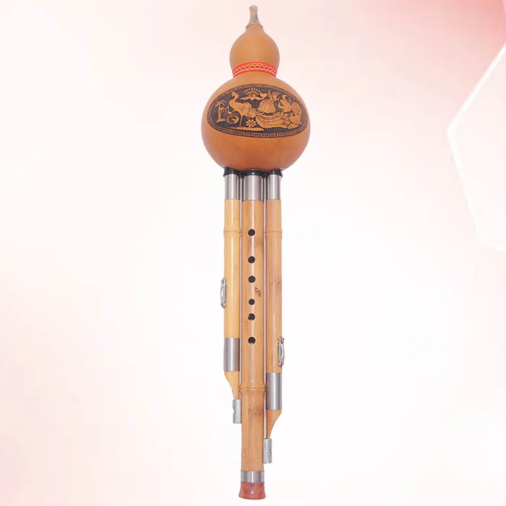 

Китайская бамбуковая Тыква Hulusi, кукурбит, флейта, этнический музыкальный инструмент, ключ для начинающих, влюбленных (случайный узор)