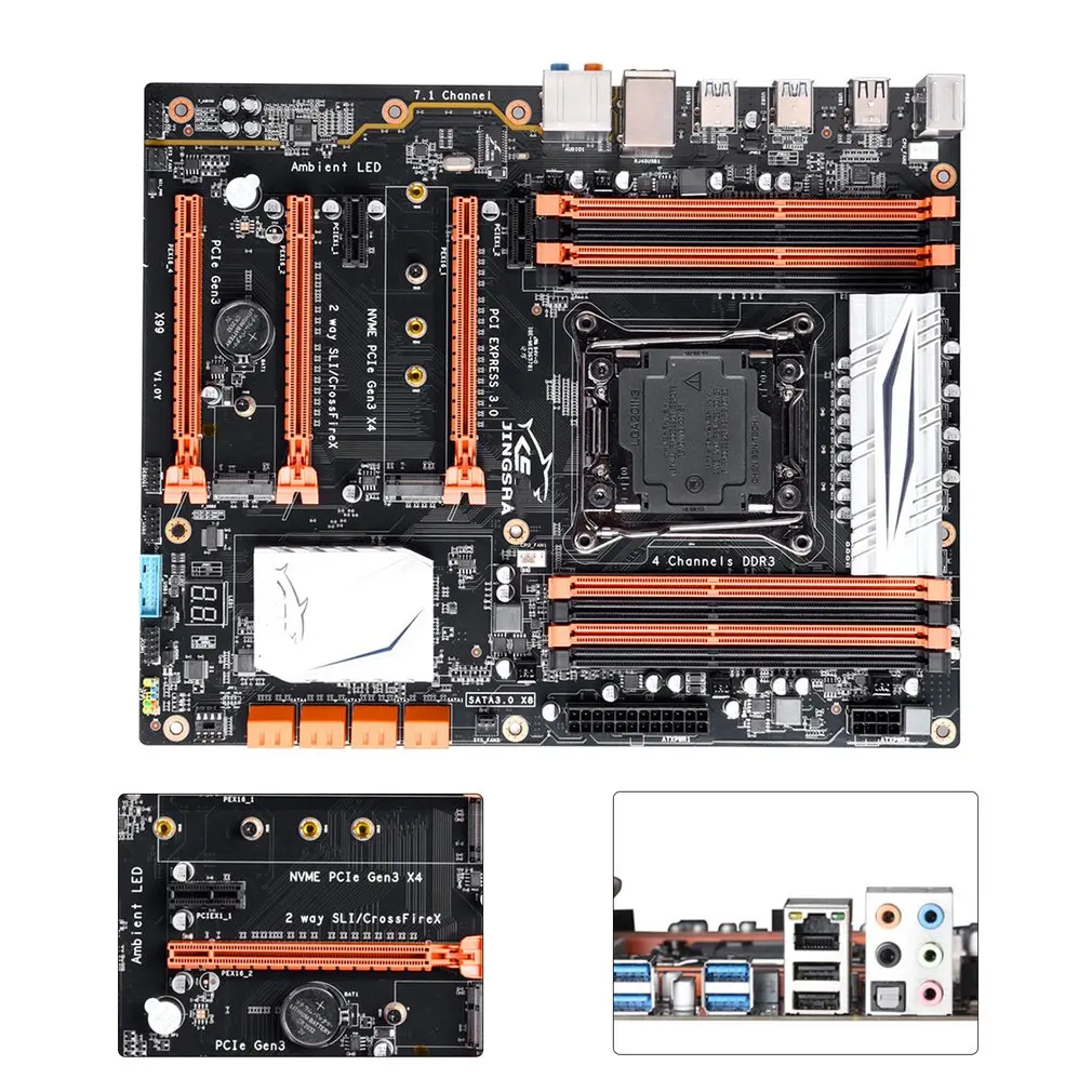 X99-F8D LGA2011-3 Motherboard with Dual CPU Socket for 2678 2680 2690 V3 V4 Processors M.2 NVMe/NGFF SSD Slot DDR4 RAM 
X99-F8D LGA2011-3 Motherboard with Dual CPU Socket for 2678 2680 2690 V3 V4 Processors M.2 NVMe/NGFF SSD Slot DDR4 RAM