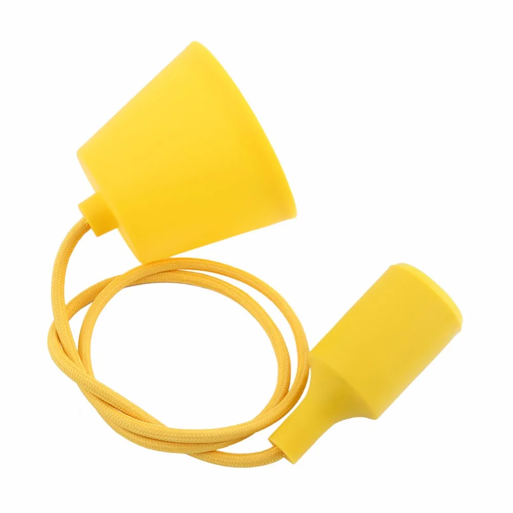 Colorful Silicone Rubber Ceiling Lamp Holder E26 E27 Socket Base Silicon Pendant Hanging Lamp Holder With Wire
Colorful Silicone Rubber Ceiling Lamp Holder E26 E27 Socket Base Silicon Pendant Hanging Lamp Holder With Wire