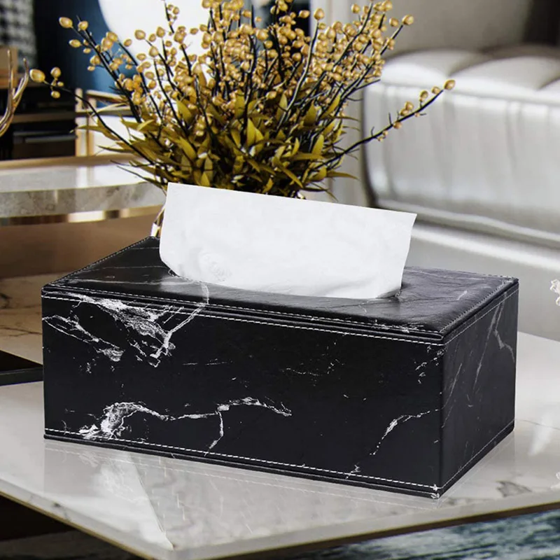 Tissue Box Fashion Marble Golden Rectangle Faux Leather Tissue Box Napkin Holder Office Desk Home Decoration Toilet Paper Boxes 
Tissue Box Fashion Marble Golden Rectangle Faux Leather Tissue Box Napkin Holder Office Desk Home Decoration Toilet Paper Boxes