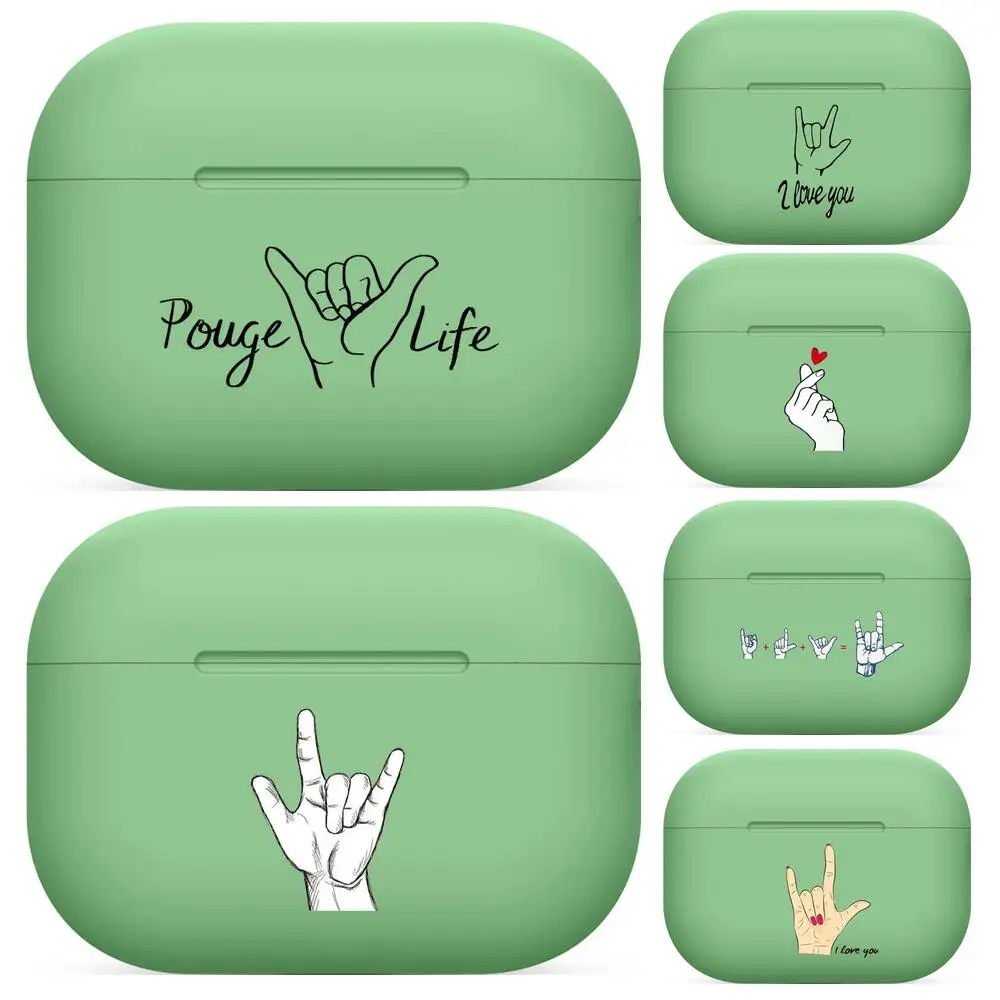 Gesture love For Airpods pro 3 case Protective Bluetooth Wireless Earphone Cover Air Pods airpod case air pod cases green 1 2
Gesture love For Airpods pro 3 case Protective Bluetooth Wireless Earphone Cover Air Pods airpod case air pod cases green 1 2
