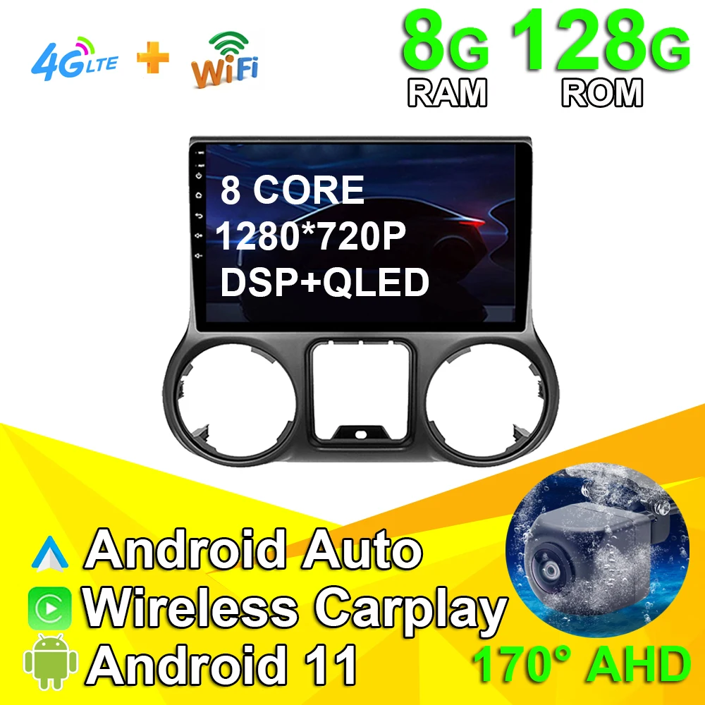 Автомагнитола для Jeep Wrangler 3 JK 2015 - 2018 Android 11 RDS, мультимедийный видеоплеер с GPS-навигацией, автоплеер на Android
Автомагнитола для Jeep Wrangler 3 JK 2015 - 2018 Android 11 RDS, мультимедийный видеоплеер с GPS-навигацией, автоплеер на Android