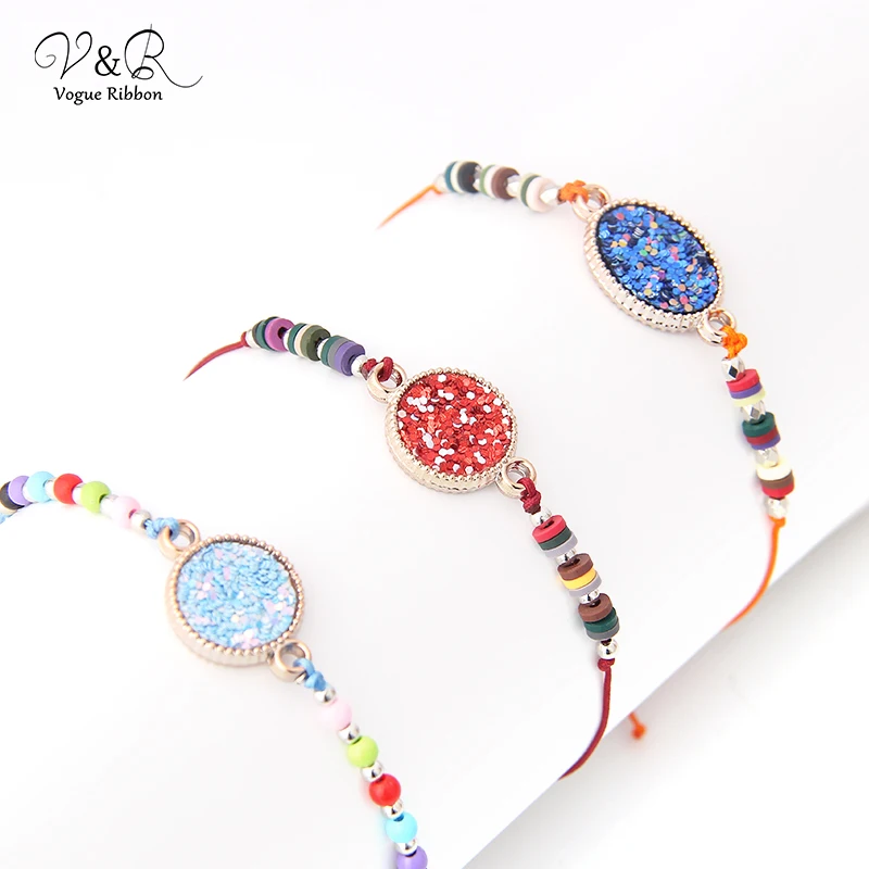 Vogue Ribbon Newest Diy Handmade Jewelry Making Beaded Cord Bracelet Set Components Decoration Fashion Jewelry Accessories Gifts
Vogue Ribbon Newest Diy Handmade Jewelry Making Beaded Cord Bracelet Set Components Decoration Fashion Jewelry Accessories Gifts