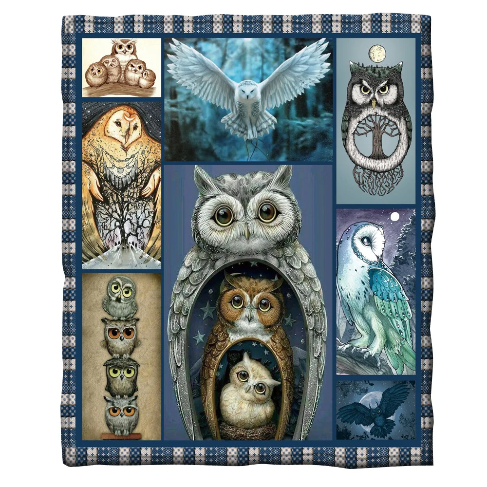 Owl 3d printed fleece blanket for Beds Hiking Picnic Thick Fashionable Bedspread Sherpa Throw Blanket 01
Owl 3d printed fleece blanket for Beds Hiking Picnic Thick Fashionable Bedspread Sherpa Throw Blanket 01