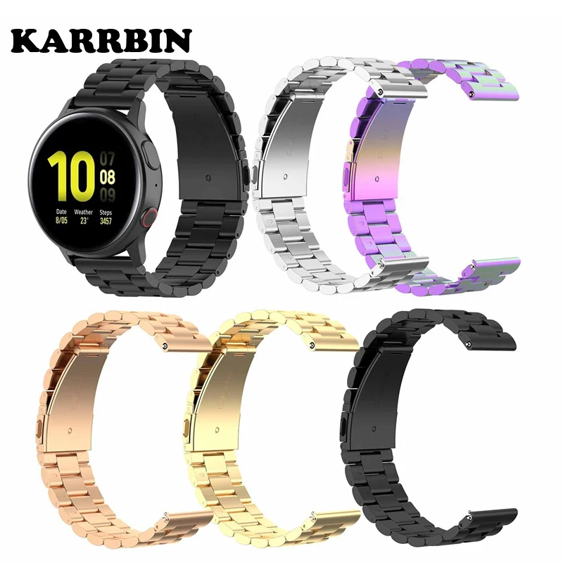 Ремешок KARRBIN из нержавеющей стали для смарт-часов, металлический браслет для Samsung Galaxy Watch Active 2 40 мм 44 мм, 20 мм
Ремешок KARRBIN из нержавеющей стали для смарт-часов, металлический браслет для Samsung Galaxy Watch Active 2 40 мм 44 мм, 20 мм