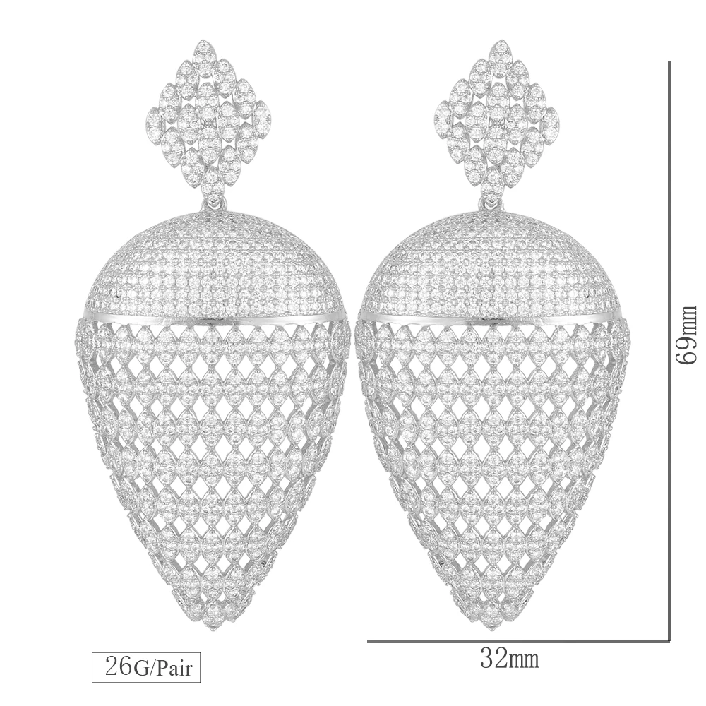 GODKI Bicolor Pineapple Dangle Earrings For Women Wedding Luxury Cubic Zirconia CZ DUBAI Bridal Earring Jewelry Accessories2020
GODKI Bicolor Pineapple Dangle Earrings For Women Wedding Luxury Cubic Zirconia CZ DUBAI Bridal Earring Jewelry Accessories2020