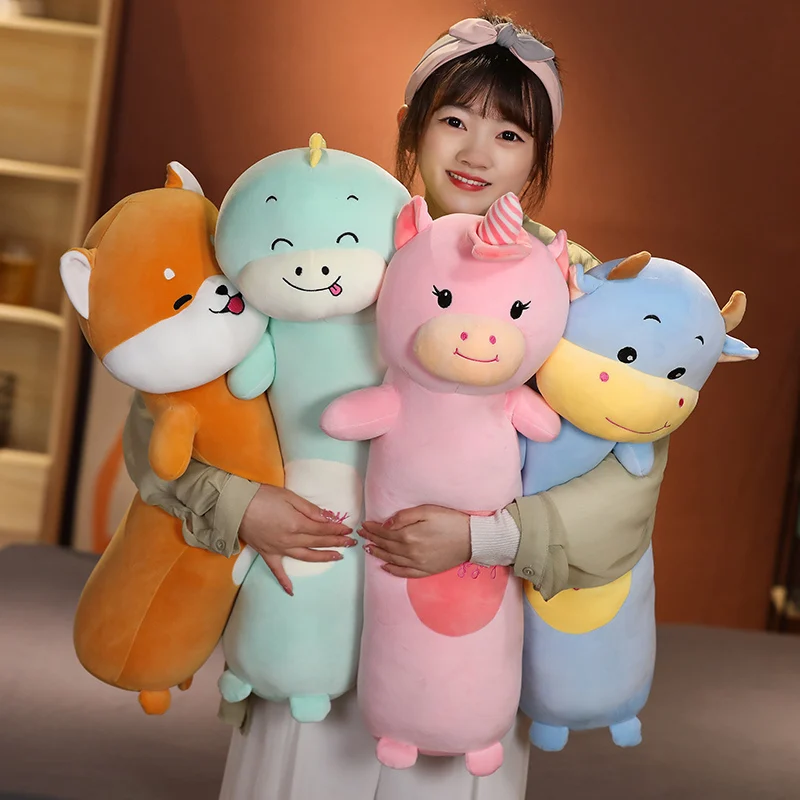 Kawaii Plush Long Dinosaur Dino Toys Stuffed Soft Animal Cow Unicorn Pillow Sleeping Toy for Children Girls Birthday Gifts
Kawaii Plush Long Dinosaur Dino Toys Stuffed Soft Animal Cow Unicorn Pillow Sleeping Toy for Children Girls Birthday Gifts