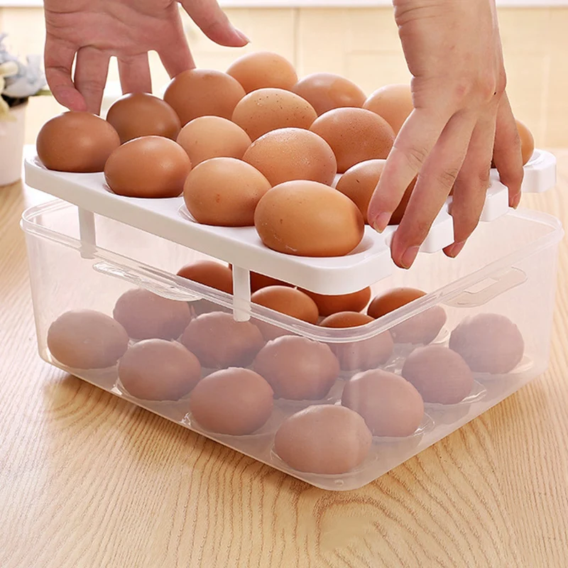 2 Pcs Convenient Egg Food Storage Box Kitchen Refrigerator Anti-Collision Tray Container Accessories Supplies Cases
2 Pcs Convenient Egg Food Storage Box Kitchen Refrigerator Anti-Collision Tray Container Accessories Supplies Cases