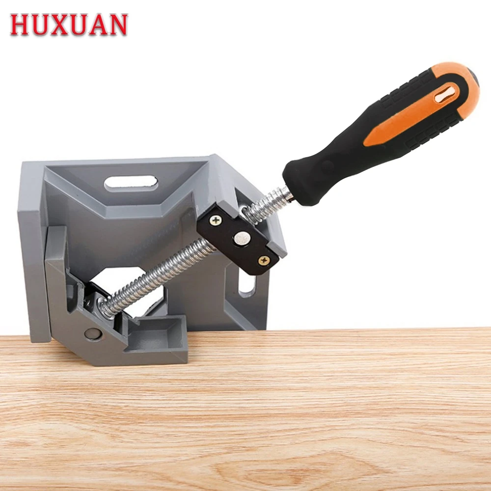 Adjustable Woodworking Frame Clip Tools Carpenter Clip Angle Clamp Right Angle Aluminum Alloy Single Handle Tool 90 Degree Clamp
Adjustable Woodworking Frame Clip Tools Carpenter Clip Angle Clamp Right Angle Aluminum Alloy Single Handle Tool 90 Degree Clamp
