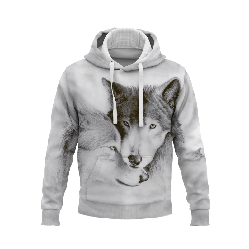 Fashion Animal Wolf 3D Printing Men's Hoodie Harajuku Street Clothing New Unisex Autumn And Winter Iacket Sportswear
Fashion Animal Wolf 3D Printing Men's Hoodie Harajuku Street Clothing New Unisex Autumn And Winter Iacket Sportswear