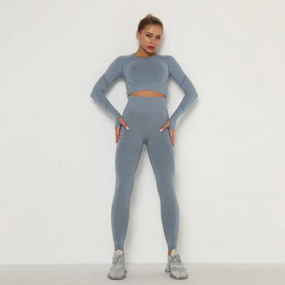New Yoga Ladies Workout Clothes Set Yoga Wear Seamless Sportswear 2-Piece Set Top Ladies Sports Bra High Waist Sports Leggings
New Yoga Ladies Workout Clothes Set Yoga Wear Seamless Sportswear 2-Piece Set Top Ladies Sports Bra High Waist Sports Leggings