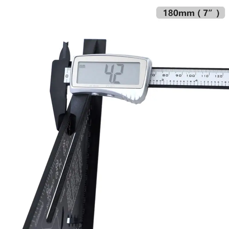 7/12 Inch Aluminium Alloy Triangular Measuring Ruler Woodworking Carpenter Square Angle Protractor
7/12 Inch Aluminium Alloy Triangular Measuring Ruler Woodworking Carpenter Square Angle Protractor
